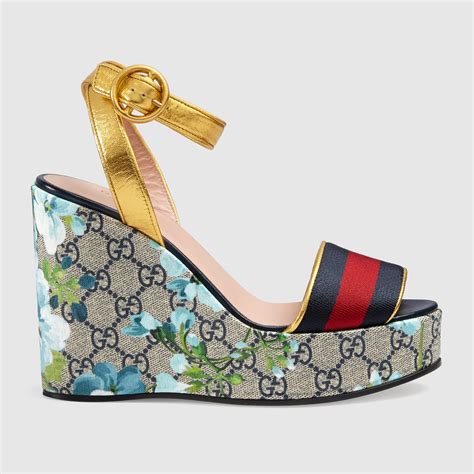 gucci platform wedge sandals|Gucci platform espadrille sandals.